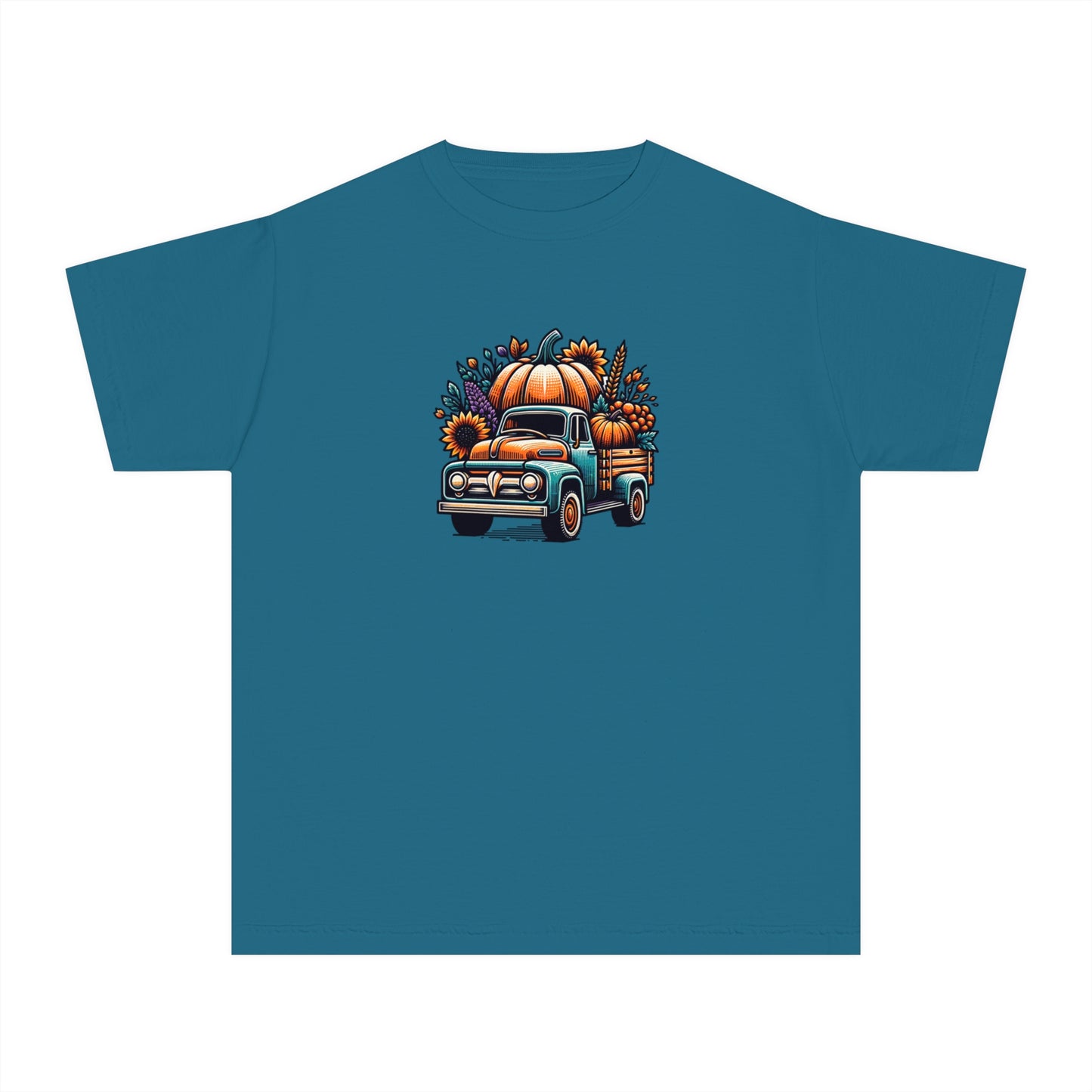 youth t-shirt - pumpkin truck!