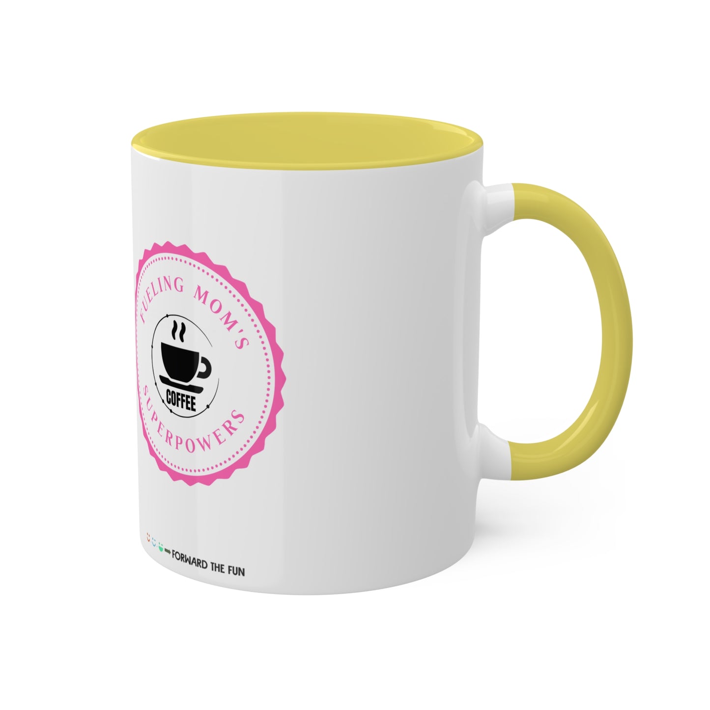 colorful 11oz mug - mom's superpowers