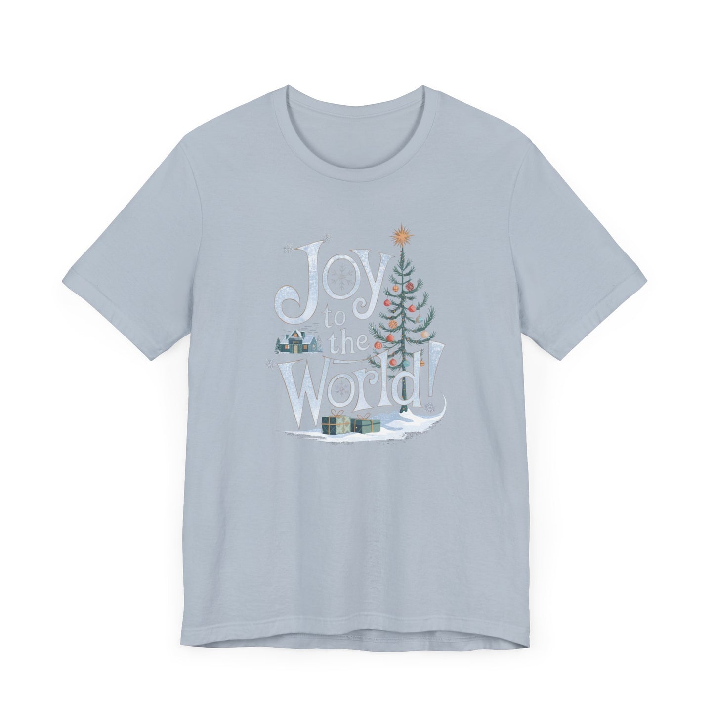 men & women christmas t-shirt: joy to the world! unisex christmas t-shirt.