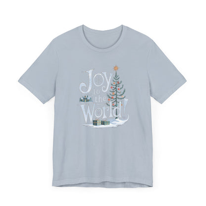 Men & Women Christmas T-Shirt: Joy to the World! Unisex Christmas T-Shirt.