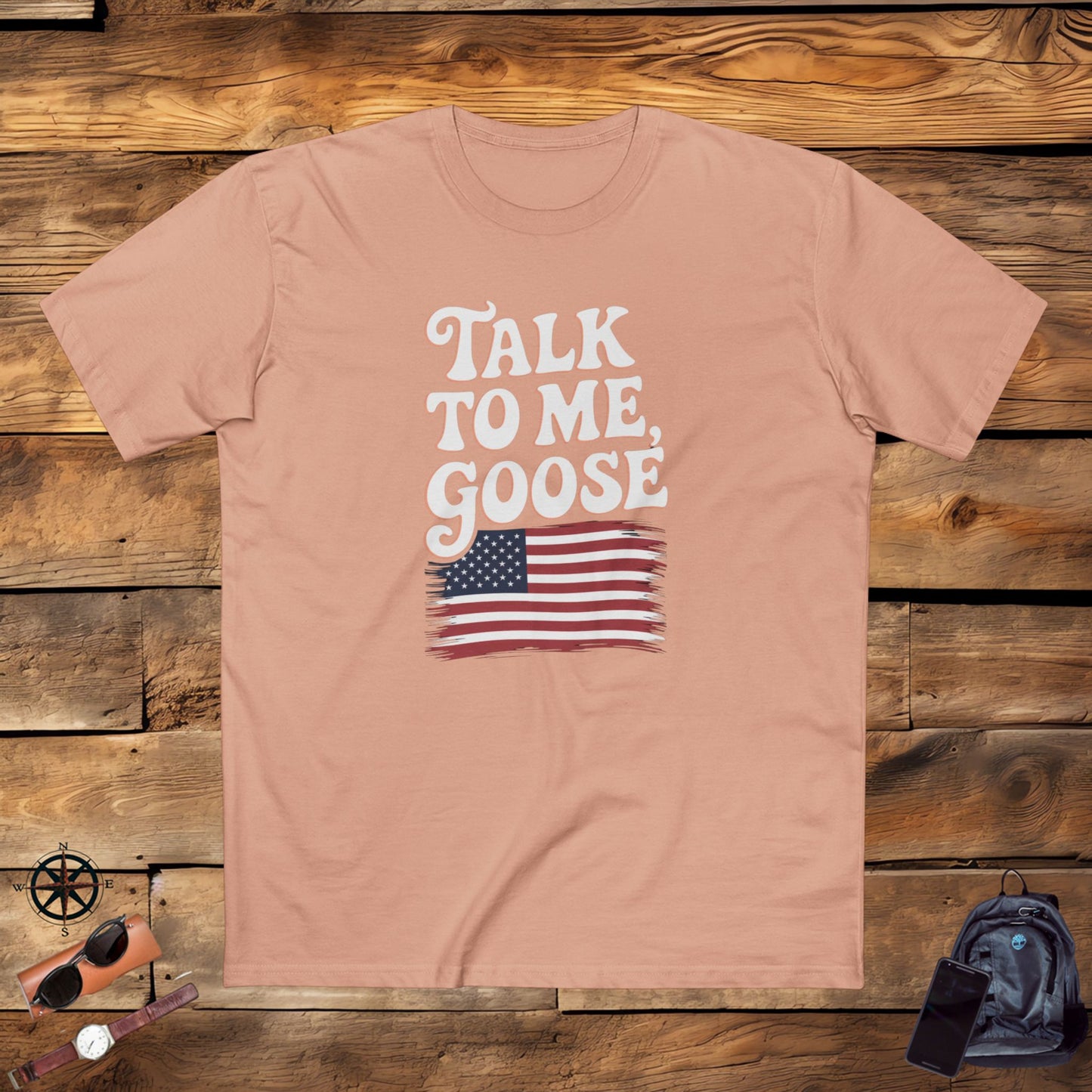 men's t-shirt, men's tee, funny gift, talk to me goose