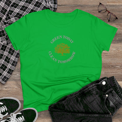 Womens T-Shirt - Green Today