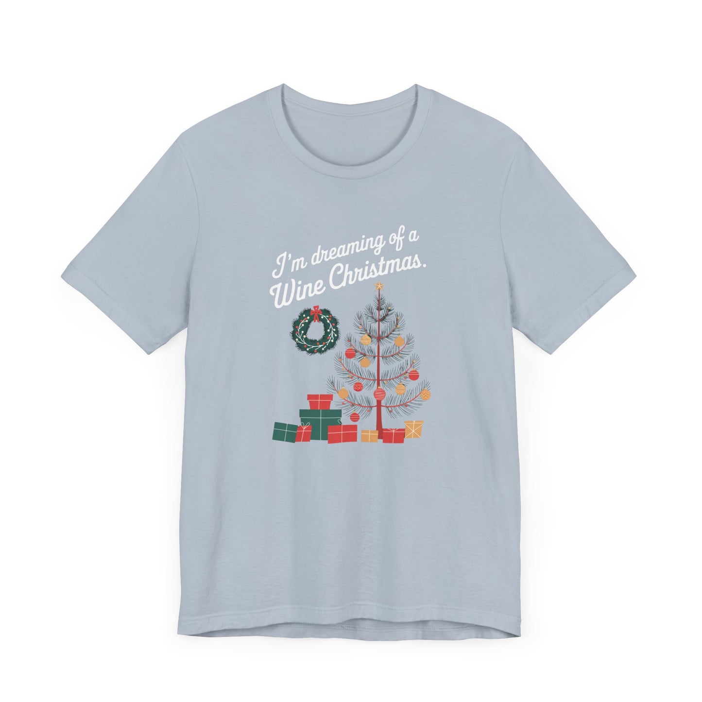 men & women christmas t-shirt. wine christmas! unisex christmas t-shirt.