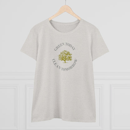 Womens T-Shirt - Green Today