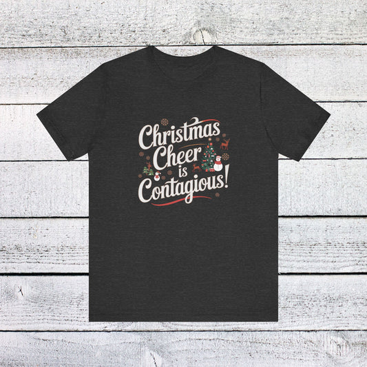 Men & Women Christmas T-Shirt. Christmas Cheer. Unisex Christmas T-Shirt.