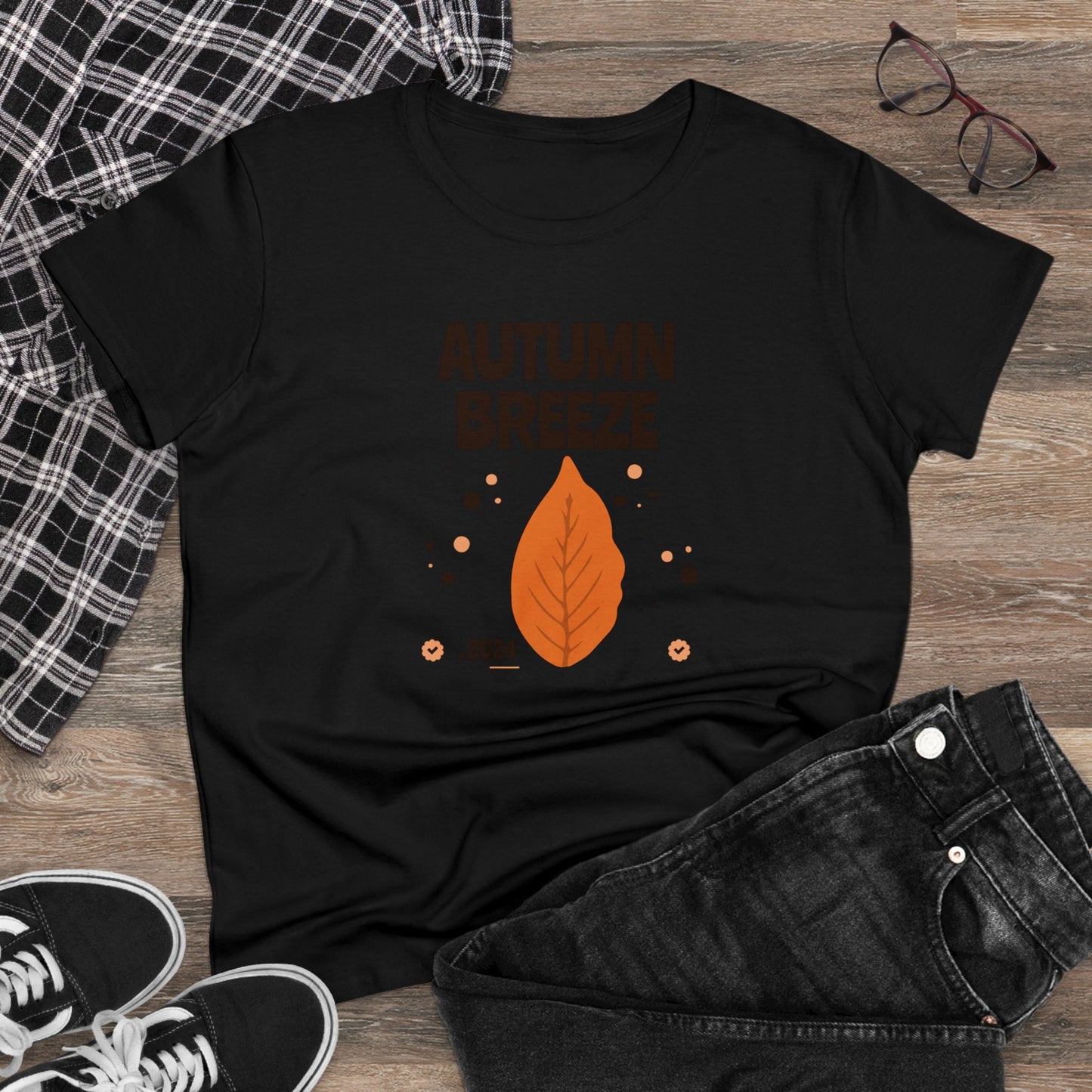 women t-shirts, women's tee, fall, autumn breeze, gift