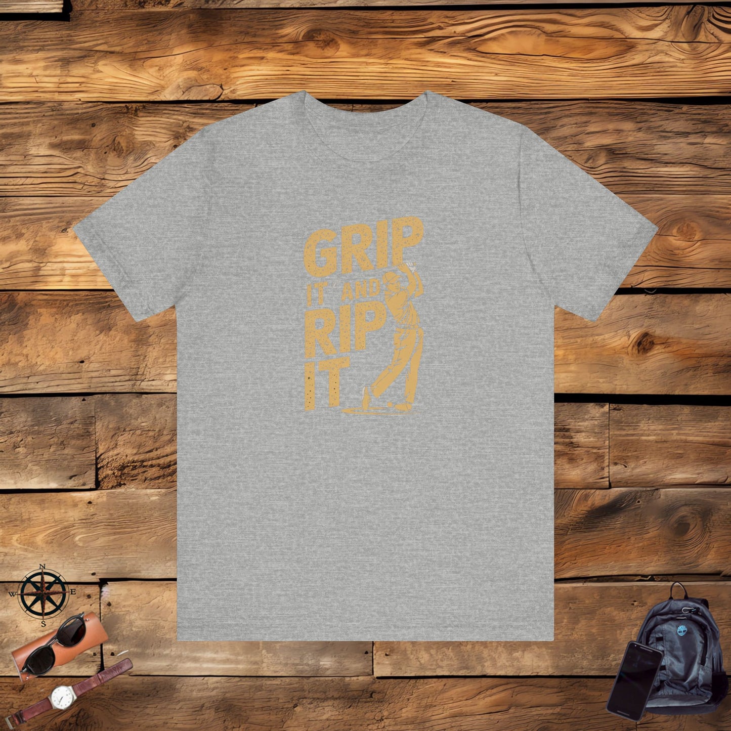 men & women golf t-shirt: grip it and rip it! unisex golf t-shirt.