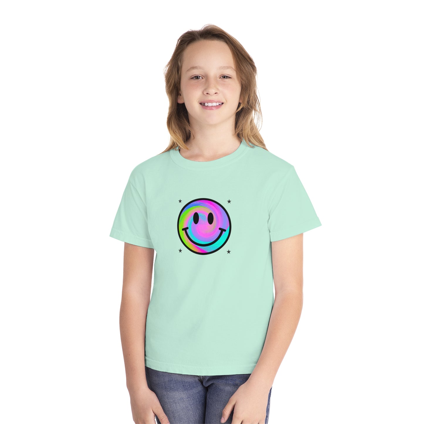 youth t-shirt - smiley face