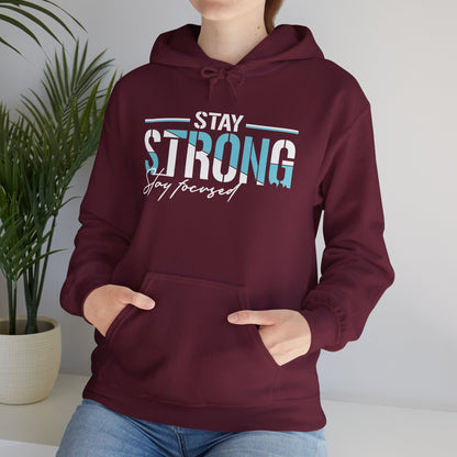 Unisex Heavy Blend™ Hooded Sweatshirt - Stay Strong - Simple Motivation Design