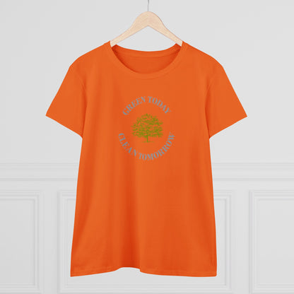 Womens T-Shirt - Green Today