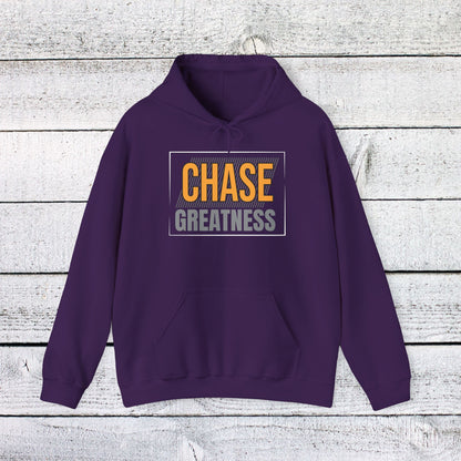 Unisex Heavy Blend™ Hooded Sweatshirt - Chase Greatness - Bold Motivation Quote