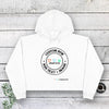 Crop Hoodie / White / L