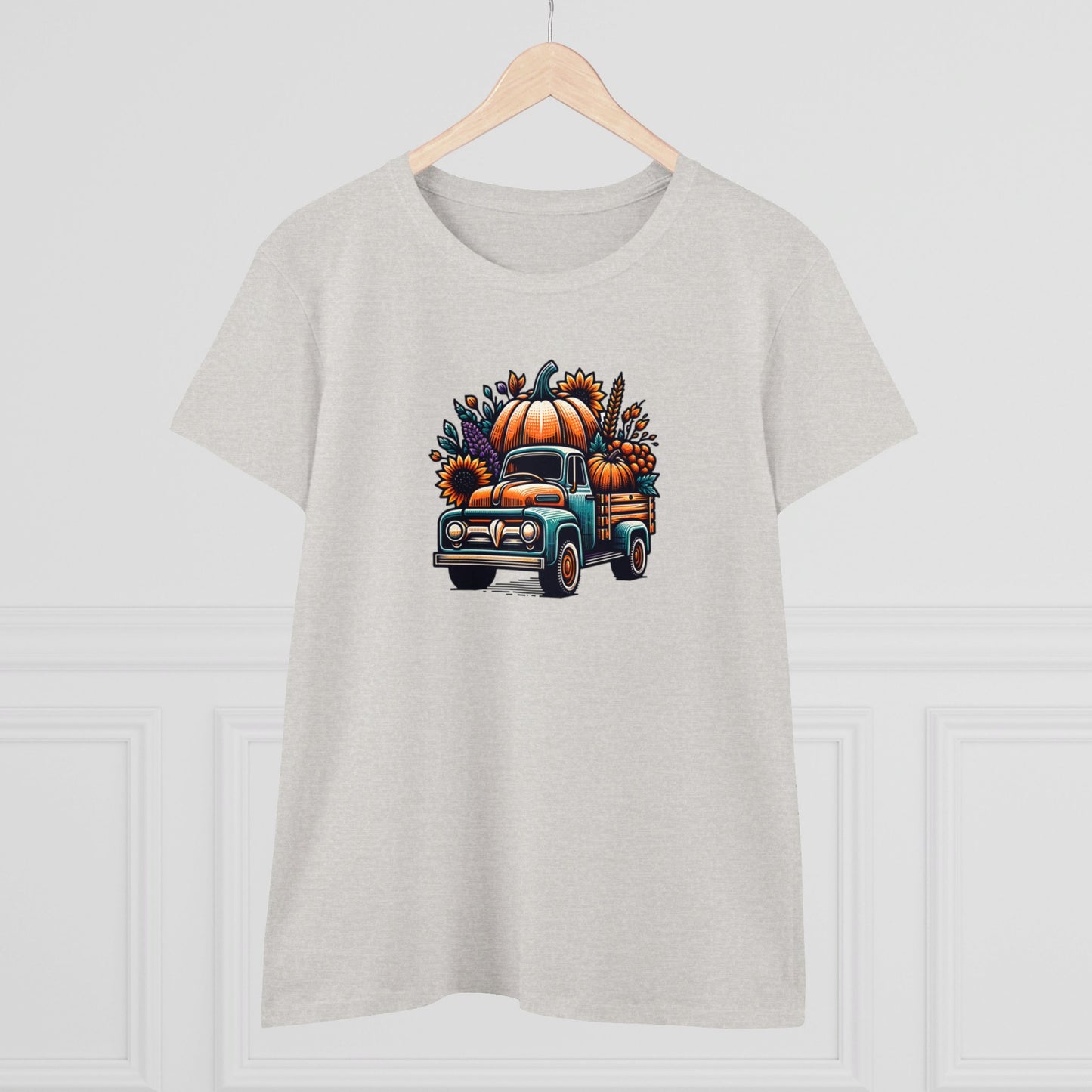 womens t-shirt - pumpkin truck!