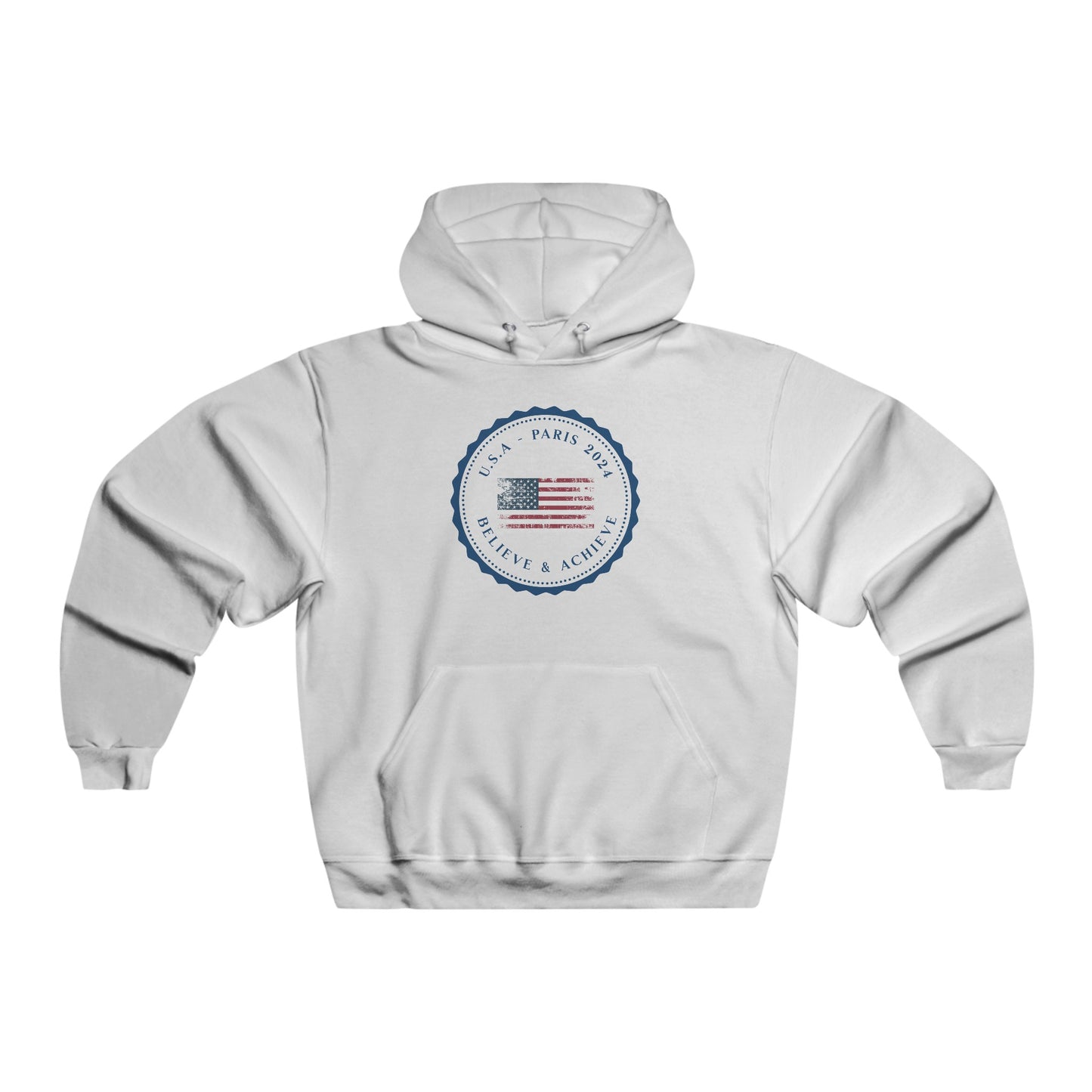 men's hoodie - believe & achieve