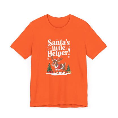 Men & Women Christmas T-Shirt. Santa's Little Helper! Unisex Christmas T-Shirt.