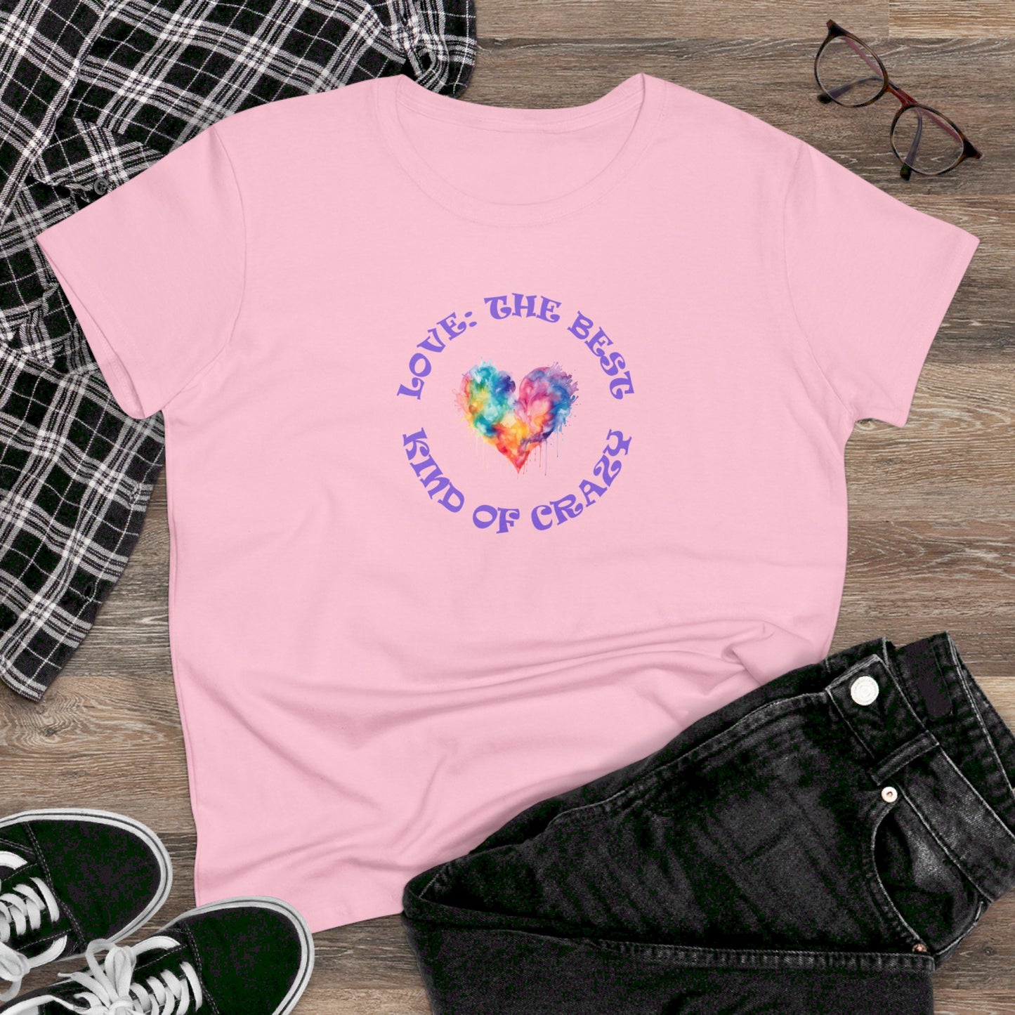 womens t-shirt - love crazy