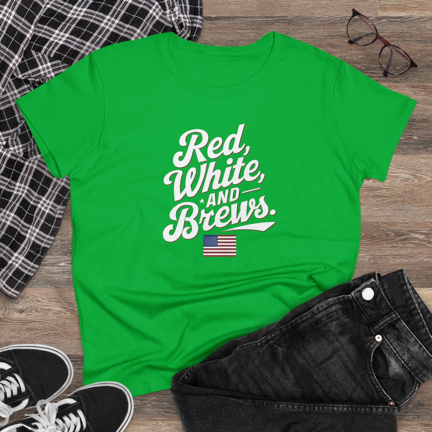 women's t-shirts, women's tee, funny gift, red wine and brews!