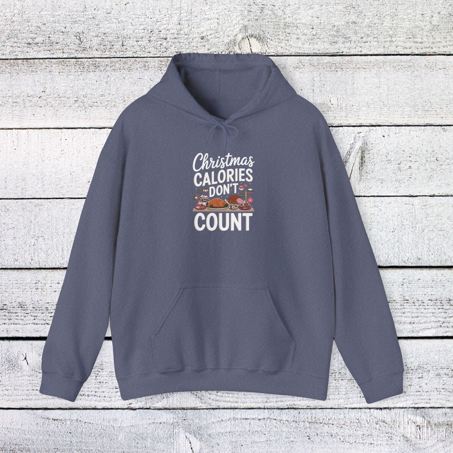 men's and women's christmas sweatshirt. christmas calories don't count. unisex christmas sweatshirt.