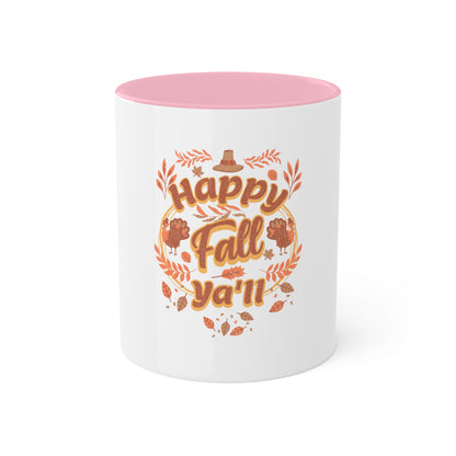 Colorful 11oz Mug - Happy Fall Ya'll