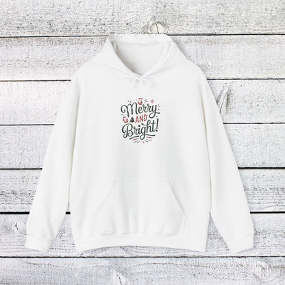 Men's and Women's Christmas Sweatshirt. Merry & Bright. Unisex Christmas Sweatshirt.