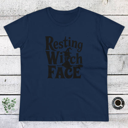 Women's T-Shirt, Women's Tee, Halloween, Funny Gift, Resting Witch Face!