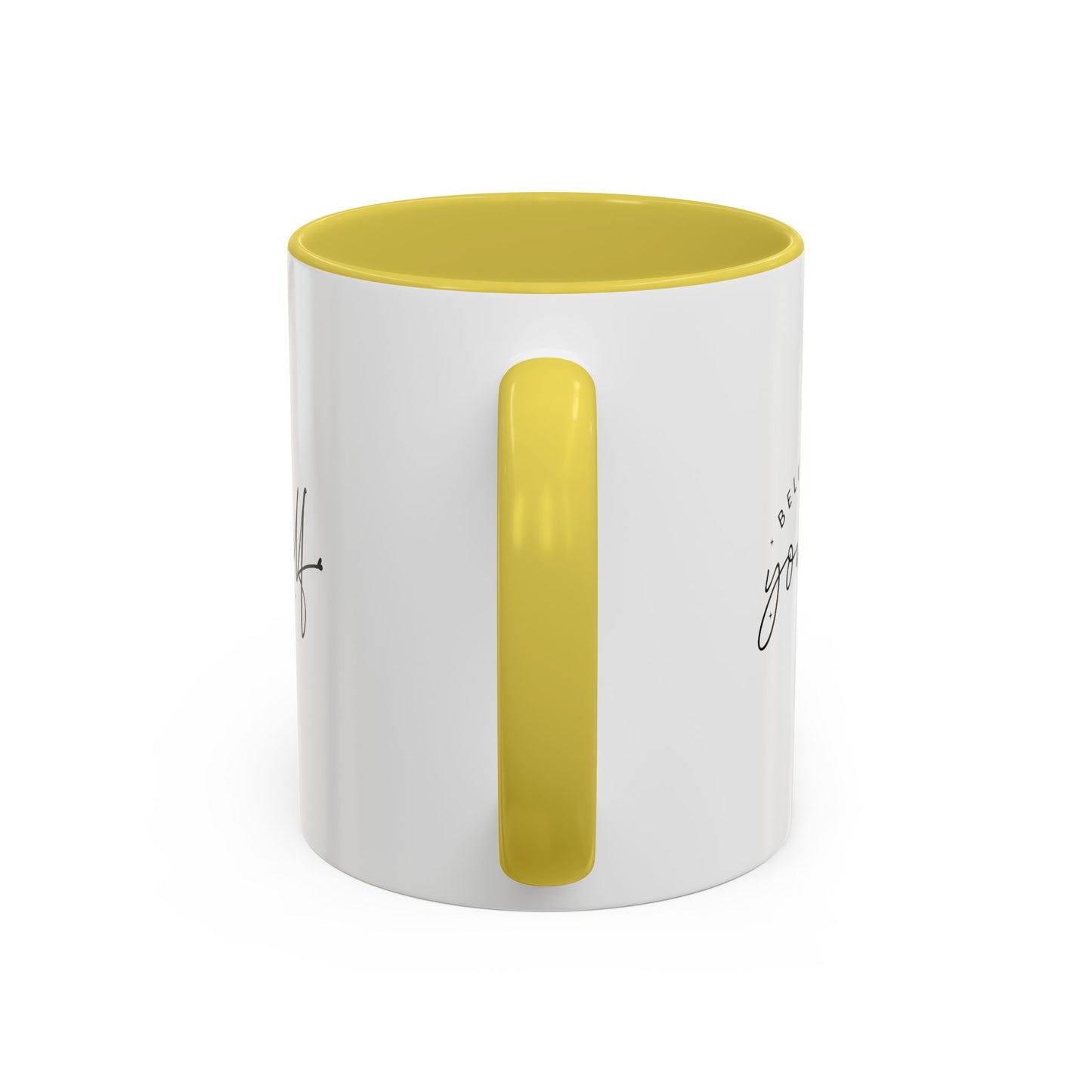 colorful inspirational mug - believe in yourself