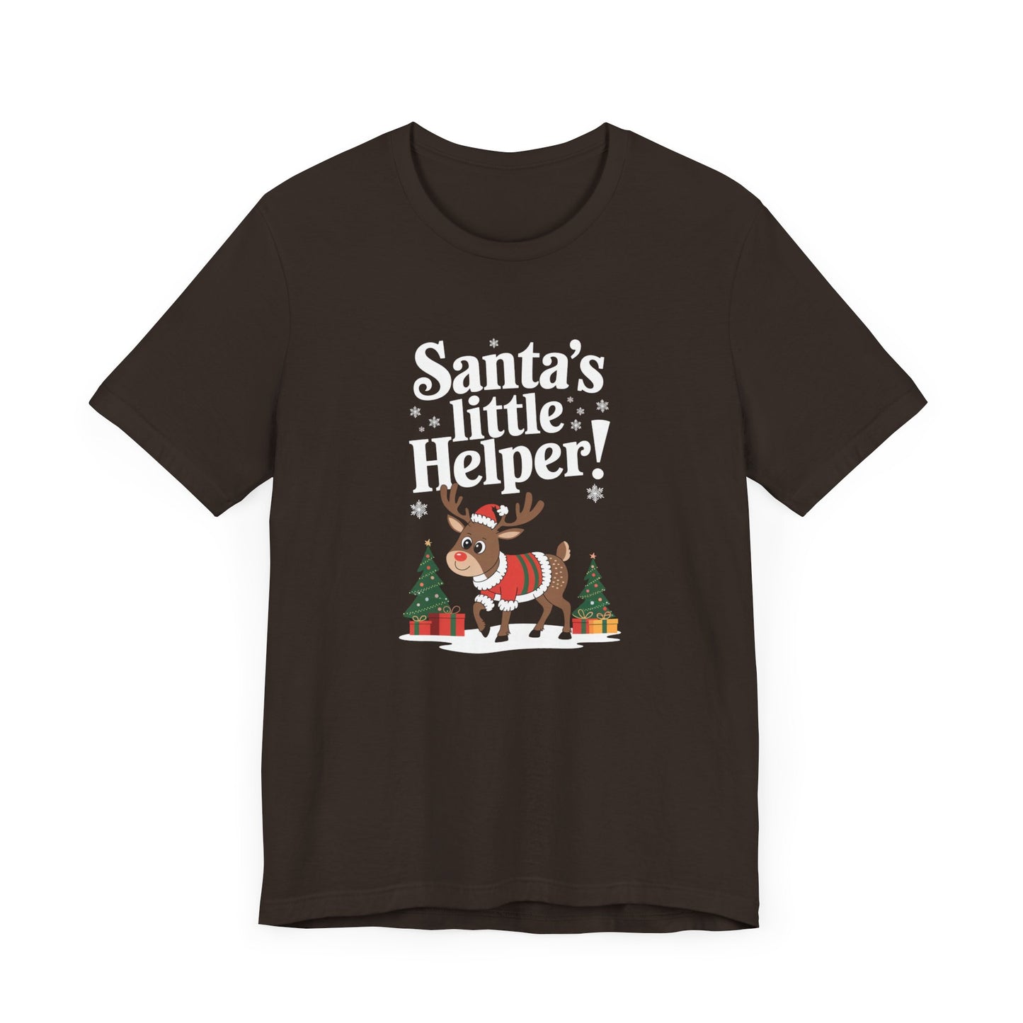 men & women christmas t-shirt. santa's little helper! unisex christmas t-shirt.