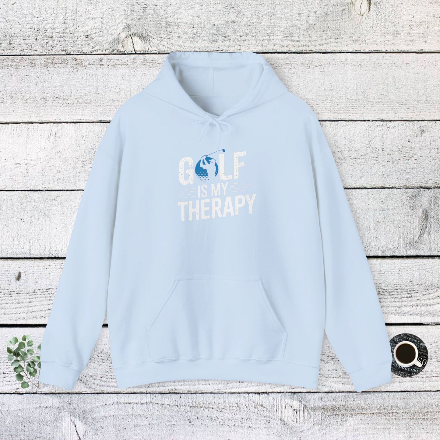 men & women golf sweatshirt: golf is my therapy(2): unisex sweatshirt: