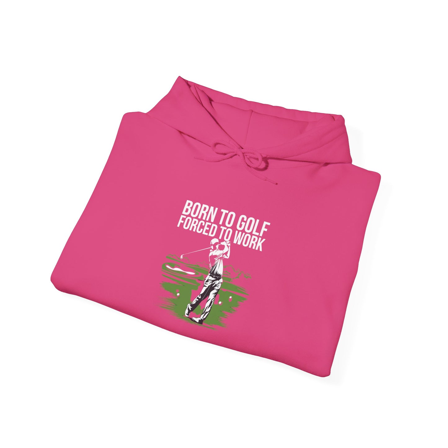 men & women golf sweater: born to golf, forced to work!