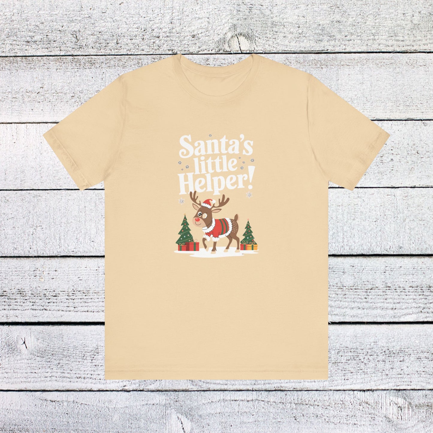 men & women christmas t-shirt. santa's little helper! unisex christmas t-shirt.