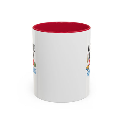 Colorful 'Ask Me Again, It's Homework' Mug - Perfect for Students. Teachers with Attitude.
