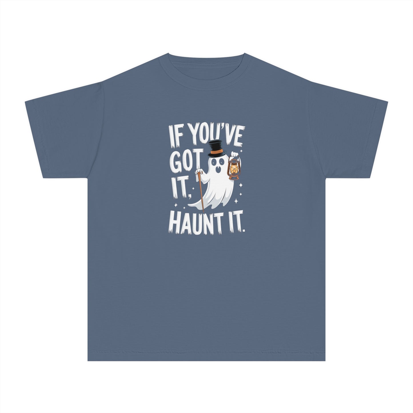 youth t-shirt, youth halloween t-shirt, if you've got it haunt it!