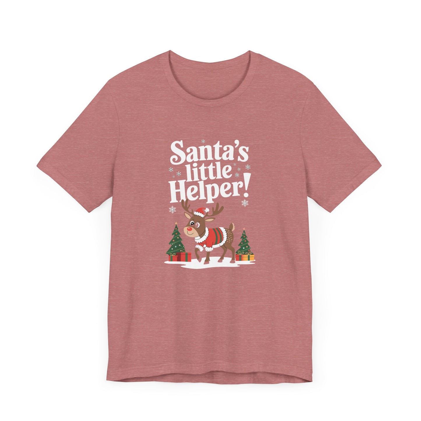 men & women christmas t-shirt. santa's little helper! unisex christmas t-shirt.