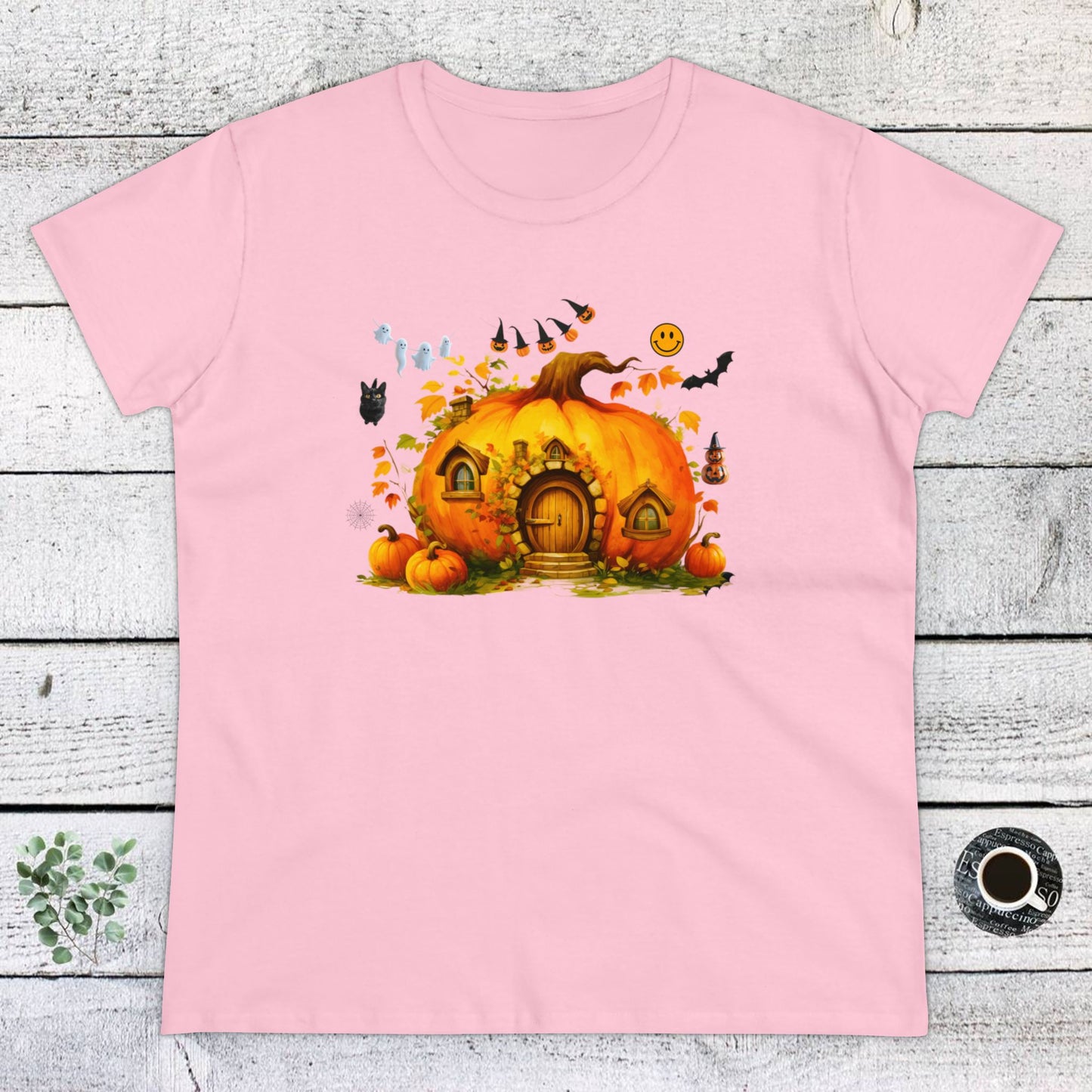 women halloween t-shirt, women's tee, pumpkins, funny, halloween gift