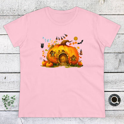 Women Halloween T-Shirt, Women's Tee, Pumpkins, Funny, Halloween Gift