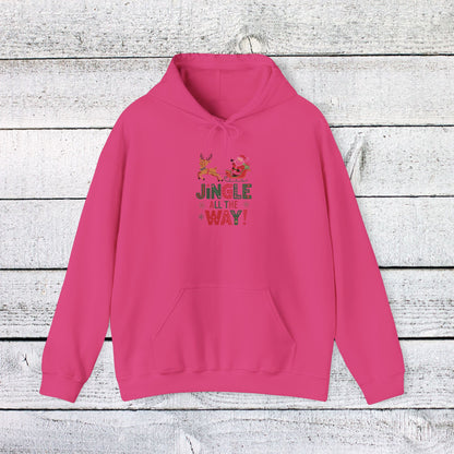 Men's and Women's Christmas Sweatshirt. Jingle all the way. Unisex Christmas Sweatshirt.