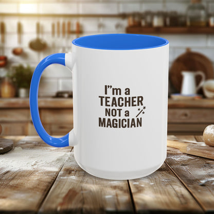 Colorful Teacher Mug - Perfect Gift for Educators. Teachers with Attitude.