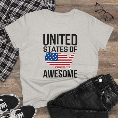 Women's T-Shirt, Women's Tee, Funny Gift, United States of Awesome!