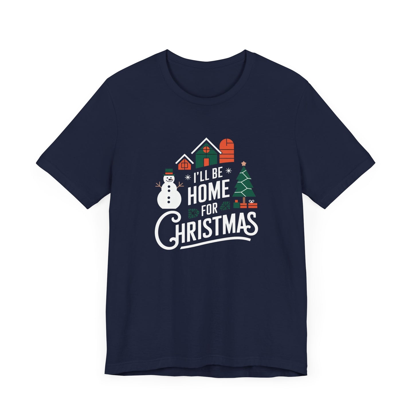 men & women christmas t-shirt. home for christmas. unisex christmas t-shirt.