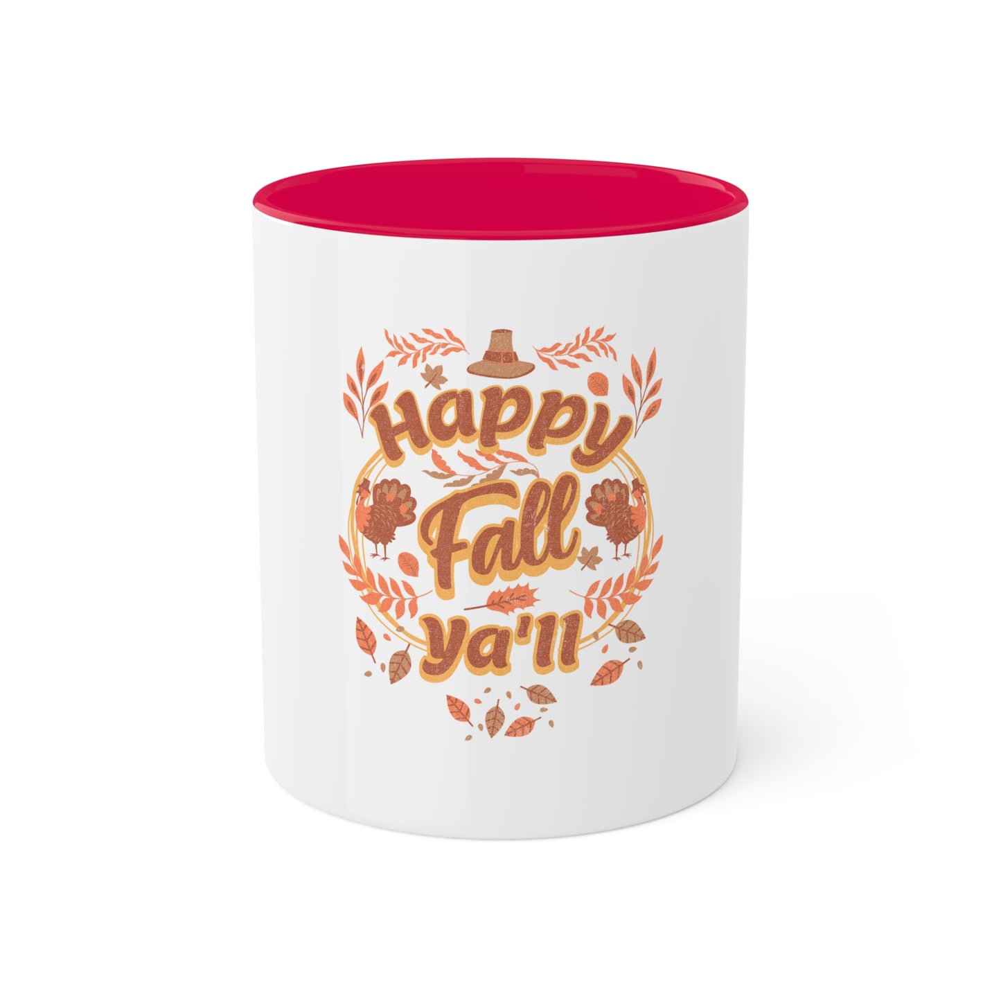 colorful 11oz mug - happy fall ya'll