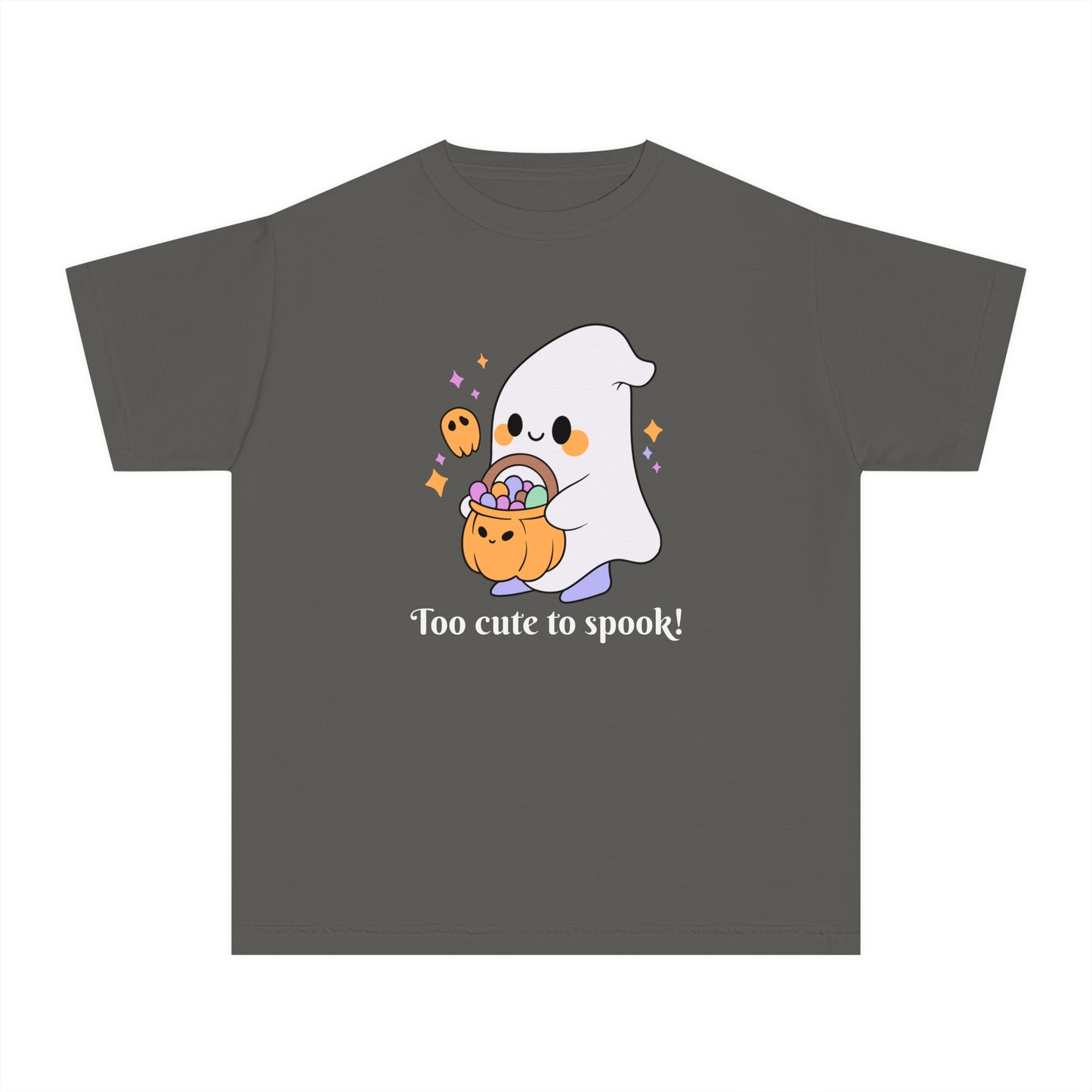 youth t-shirt, kids t-shirts, kids tee, halloween, cute - too cute to spook!