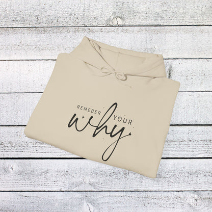Unisex Heavy Blend™ Hooded Sweatshirt - Remember Your Why - Purpose Driven Motivation