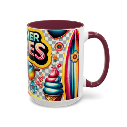 Colorful Summer Vibes Mug | Vibrant Design for Your Morning Coffee
