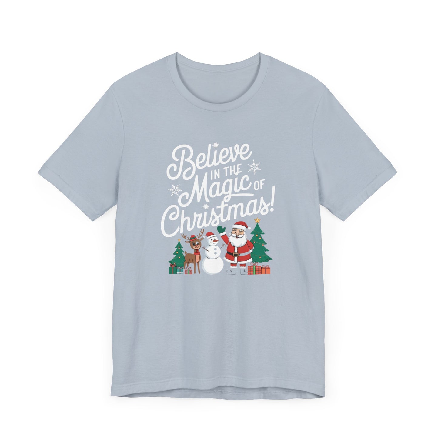 men & women christmas t-shirt. magic of christmas. unisex christmas t-shirt.