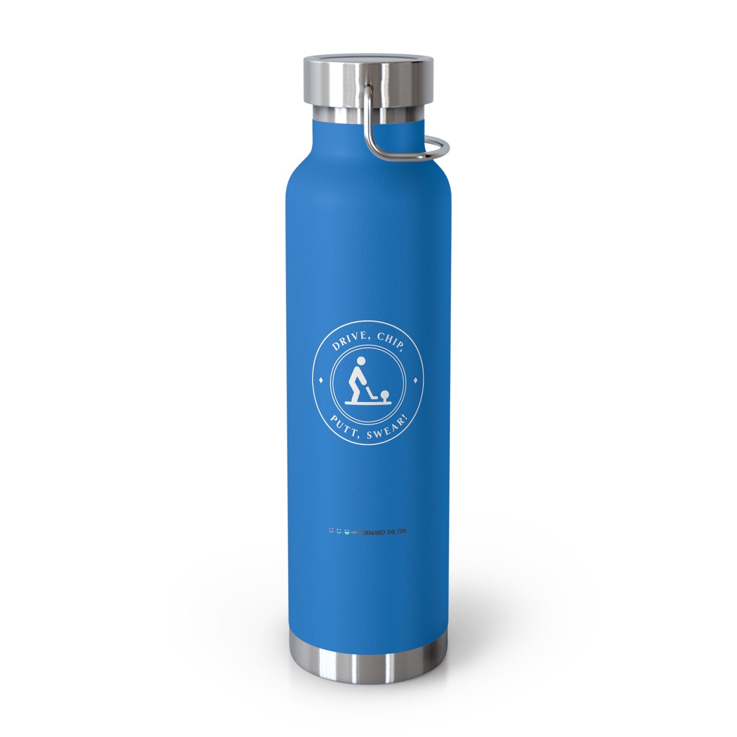 insulated water bottle, 22oz, golf funny!