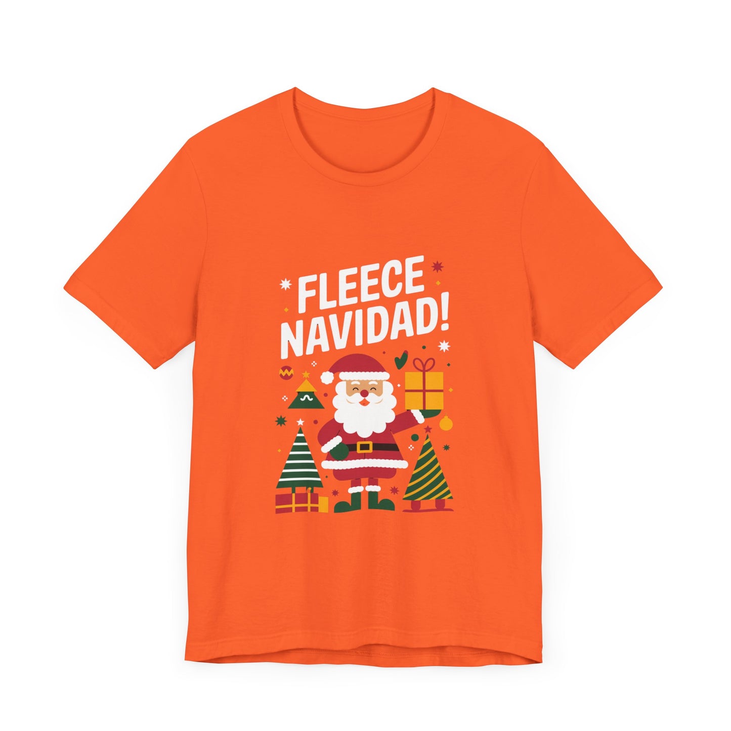 men & women christmas t-shirt. fleece navidad! unisex christmas t-shirt.