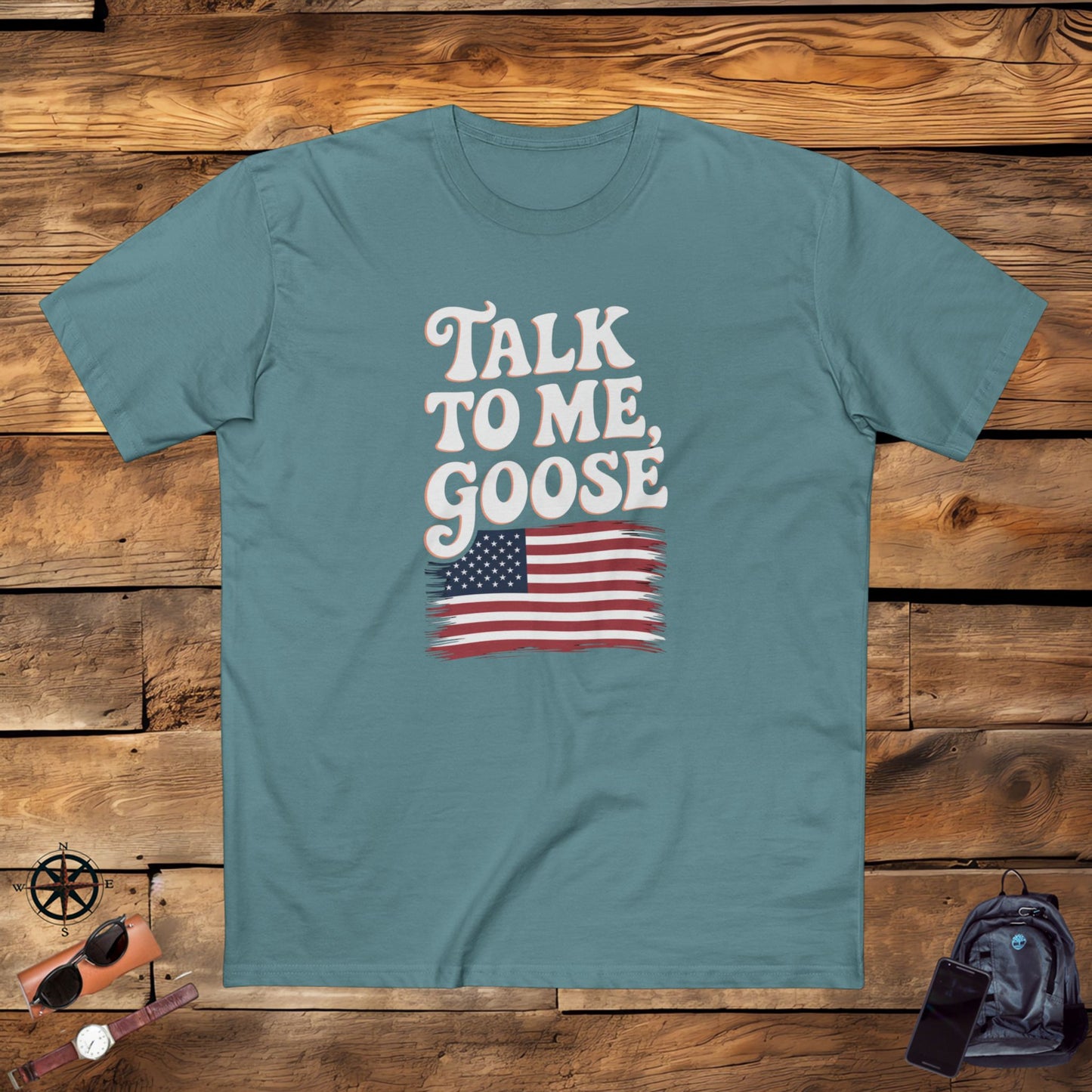 men's t-shirt, men's tee, funny gift, talk to me goose