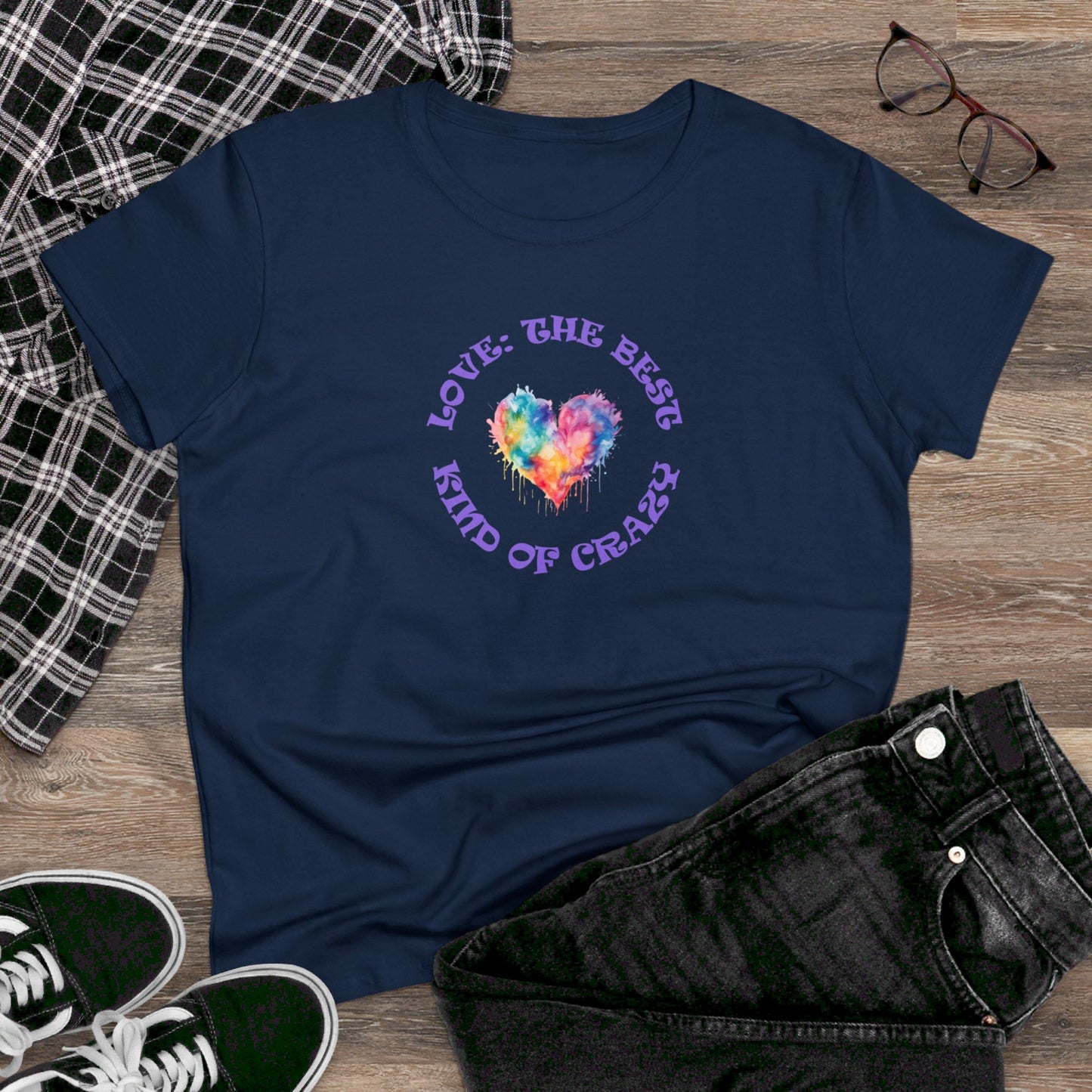 womens t-shirt - love crazy