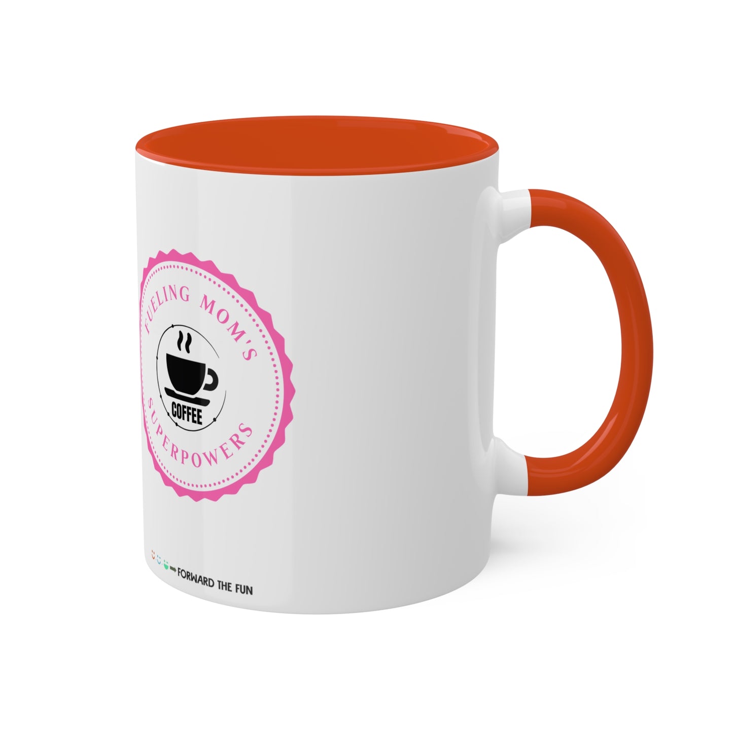 colorful 11oz mug - mom's superpowers