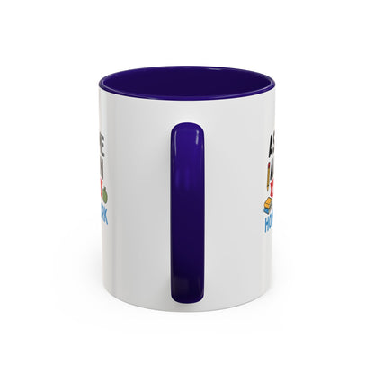 Colorful 'Ask Me Again, It's Homework' Mug - Perfect for Students. Teachers with Attitude.